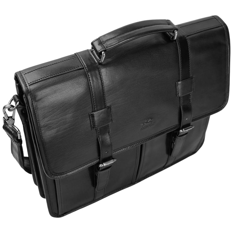 Mancini Pelle D’oro Double Compartment 15.6” Laptop / Tablet Briefcase