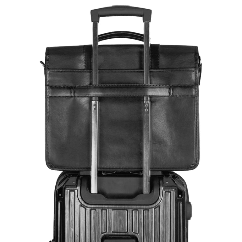 Mancini Pelle D’oro Double Compartment 15.6” Laptop / Tablet Briefcase