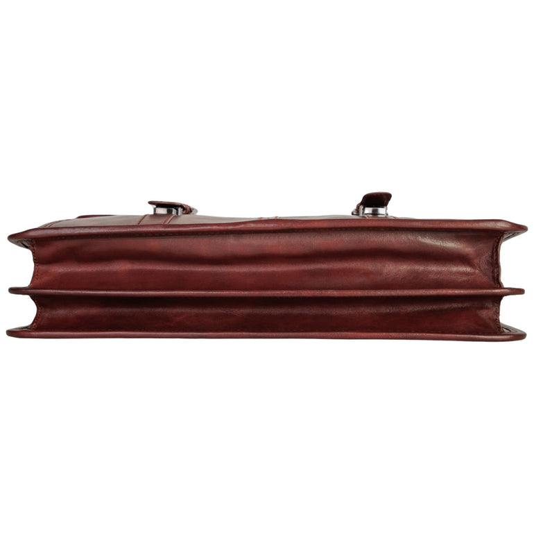 Mancini Pelle D’oro Double Compartment 15.6” Laptop / Tablet Briefcase