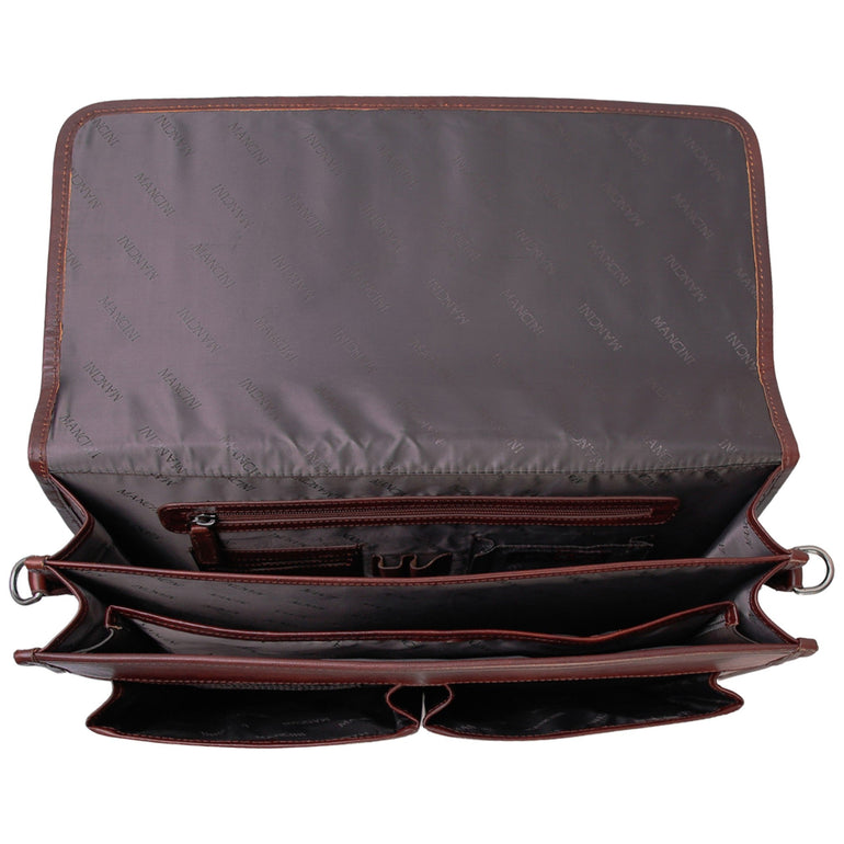 Mancini Pelle D’oro Double Compartment 15.6” Laptop / Tablet Briefcase