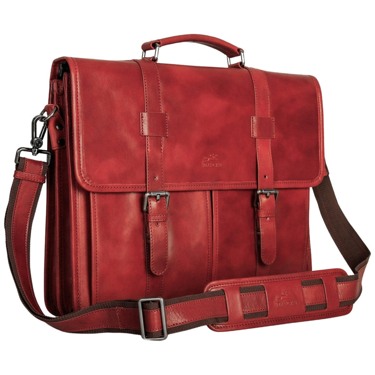 Mancini Pelle D’oro Double Compartment 15.6” Laptop / Tablet Briefcase