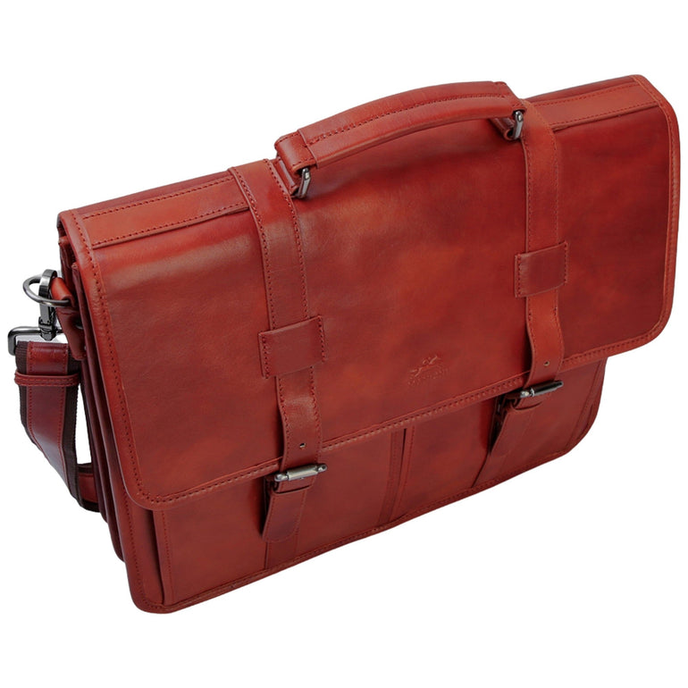 Mancini Pelle D’oro Double Compartment 15.6” Laptop / Tablet Briefcase