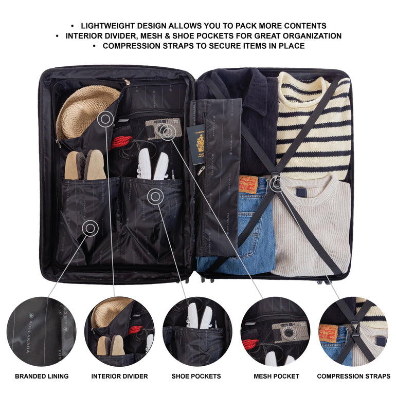 Air Canada Eerie Grande Valise Rigide