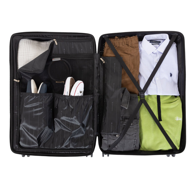 Air Canada Milan Ensemble de Valises Rigides Extensibles