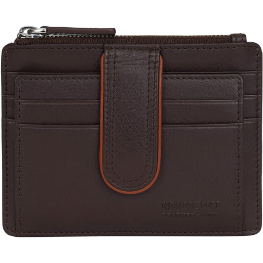 Mancini Sonoma Étui à cartes pour femmes avec une protection RFID renforcée