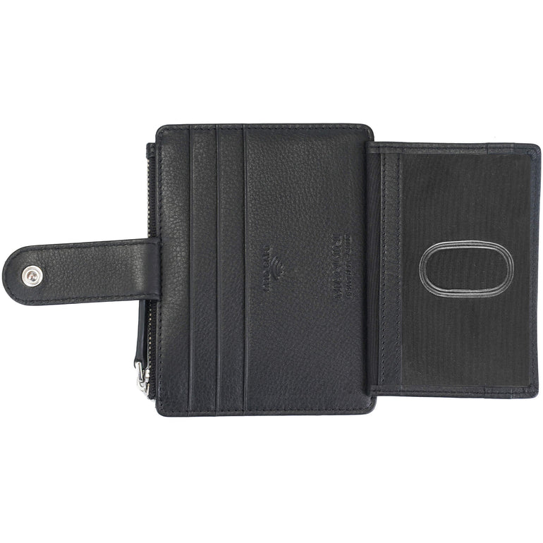 Mancini Croco2 Étui à cartes pour femmes avec une protection RFID renforcée