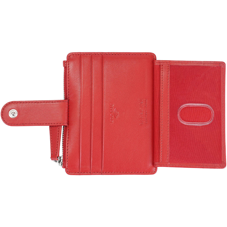 Mancini Croco2 Étui à cartes pour femmes avec une protection RFID renforcée