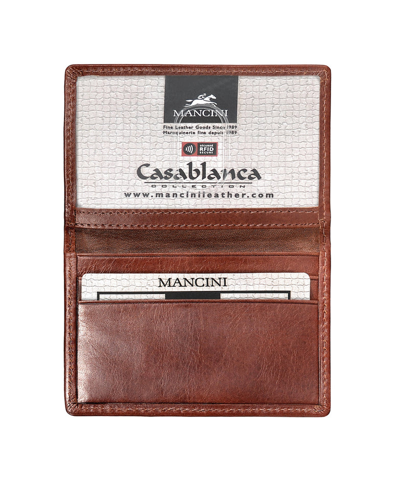 Mancini Collection CASABLANCA Portefeuille pour Hommes à Fermeture Éclair avec Porte-Cartes Amovible (Sécurisé RFID)