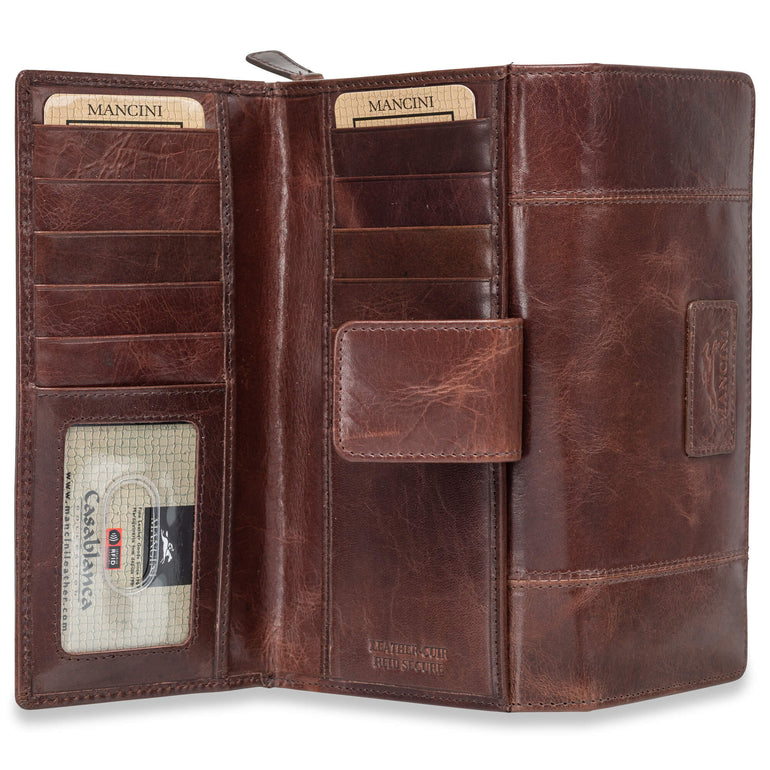 Mancini CASABLANCA Portefeuille RFID Moyen pour Dames