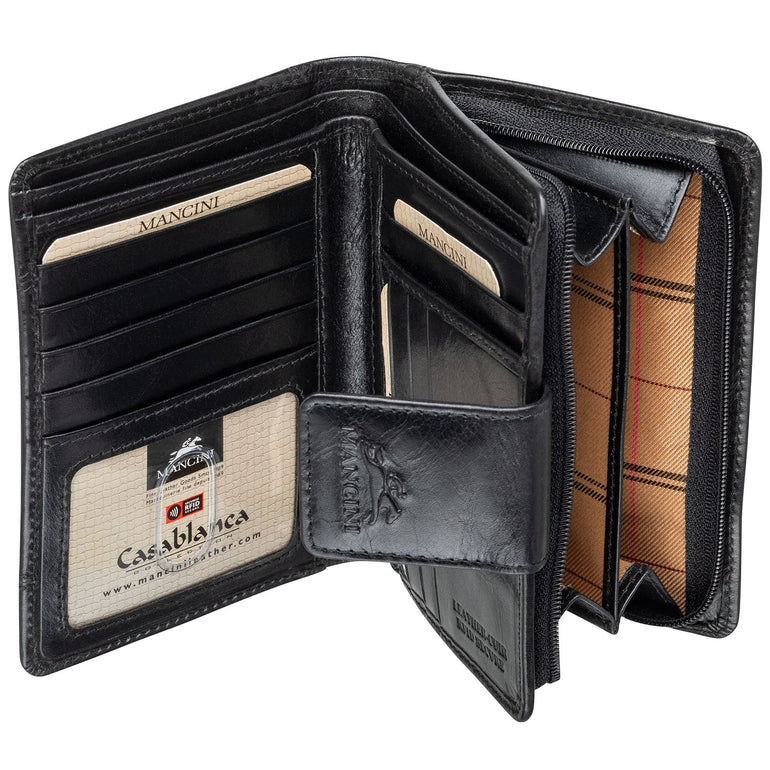 Mancini CASABLANCA Portefeuille RFID Moyen pour Dames