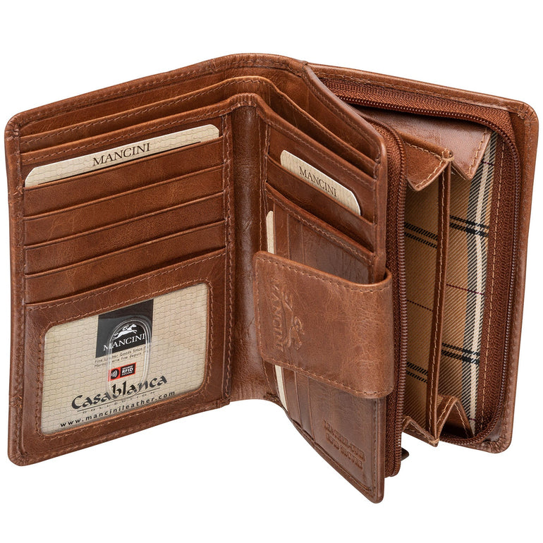 Mancini CASABLANCA Portefeuille RFID Moyen pour Dames