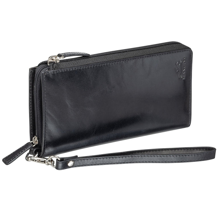 Mancini CASABLANCA Portefeuille RFID Clutch pour Dames
