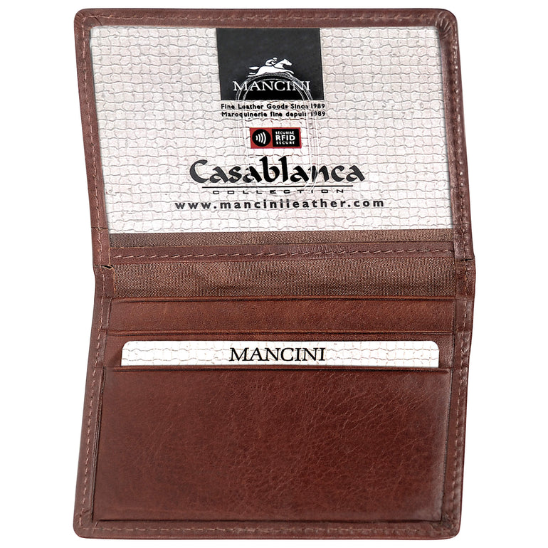 Mancini Collection CASABLANCA Portefeuille pour Hommes avec Porte-Cartes Amovible (Sécurisé RFID)