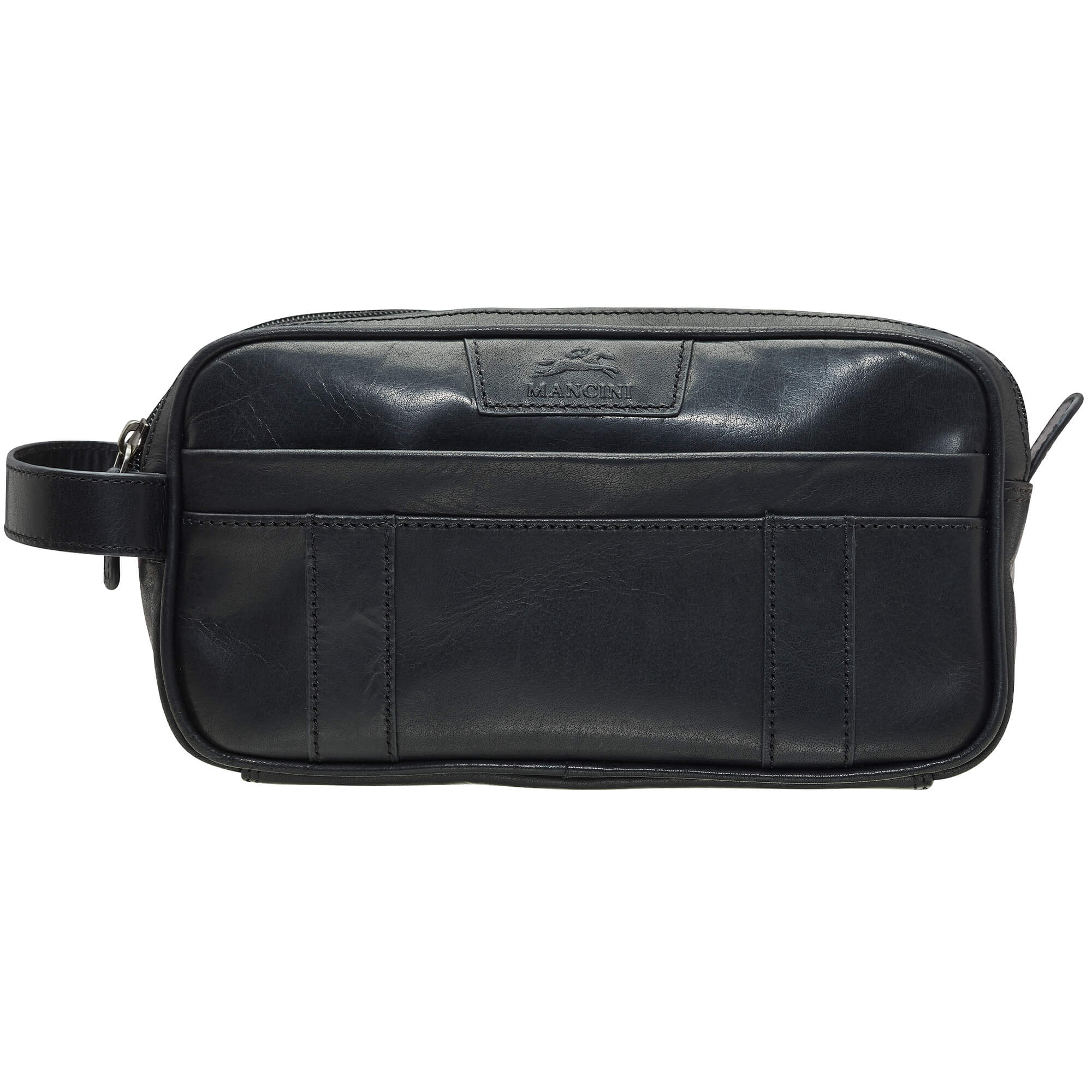 Mancini Buffalo Trousse de toilette à double fermeture éclair supérieure