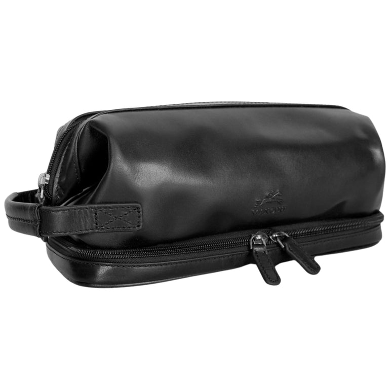 Mancini Classic Toiletry Kit with Zippered Organizer