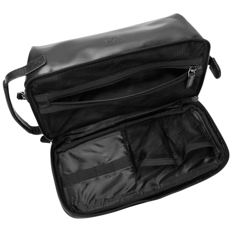 Mancini Classic Toiletry Kit with Zippered Organizer