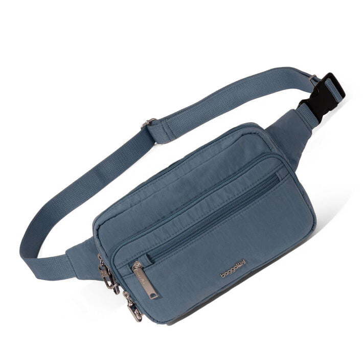 Baggallini Securtex Sac banane antivol à bandoulière