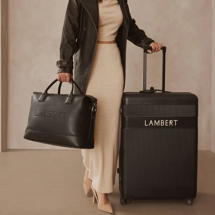 Lambert Le Mae - Petit sac de voyage en cuir vegan noir