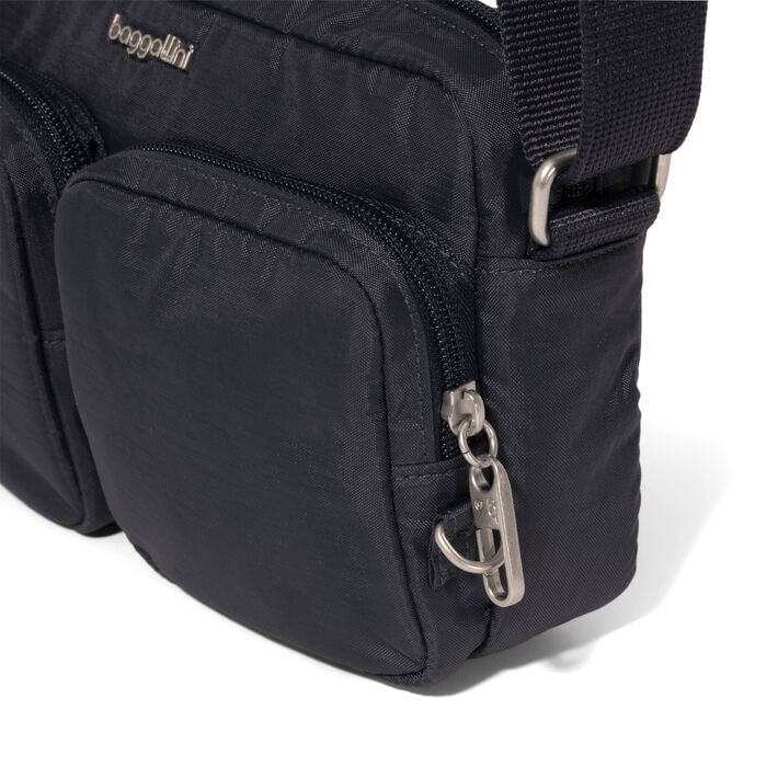 Baggallini Securtex Anti-Theft Treasure Crossbody - French Navy
