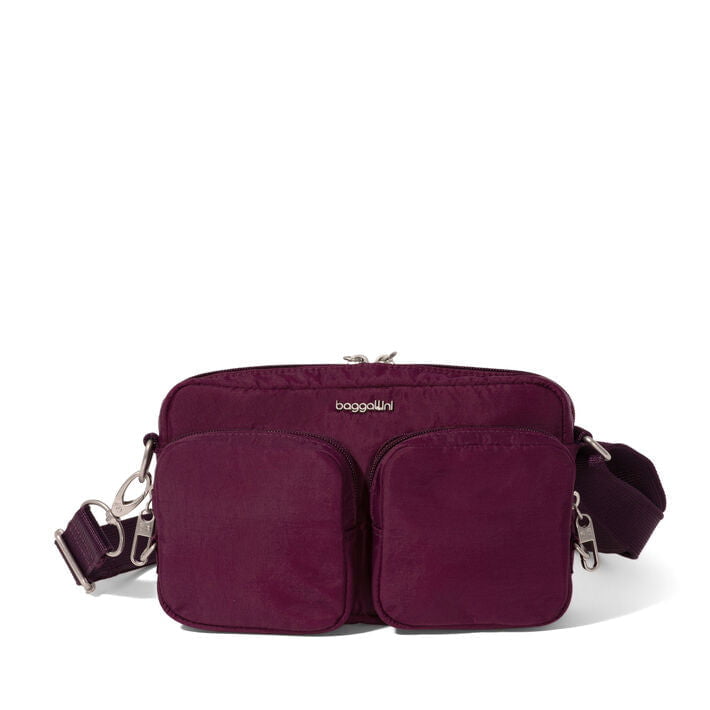Baggallini Securtex Treasure Sac bandoulière antivol - Mulberry