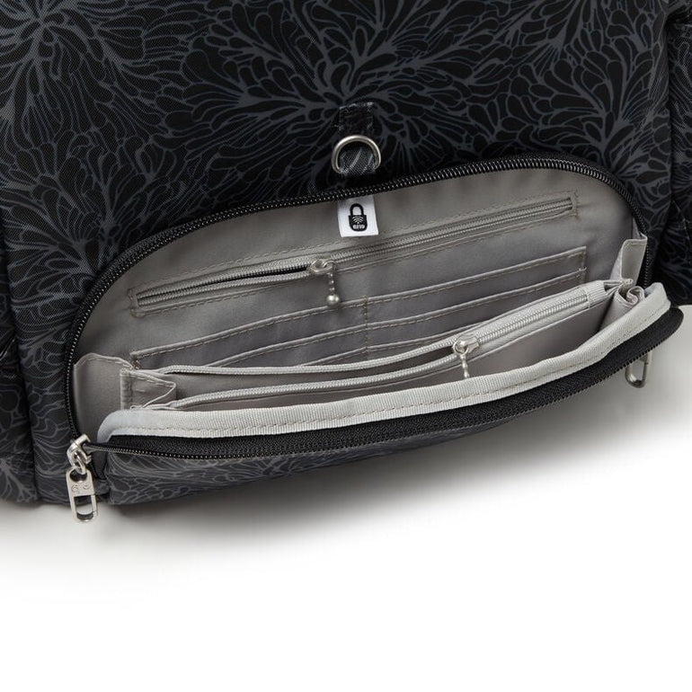 Baggallini Anti-Theft Vacation Backpack - Midnight Blossom