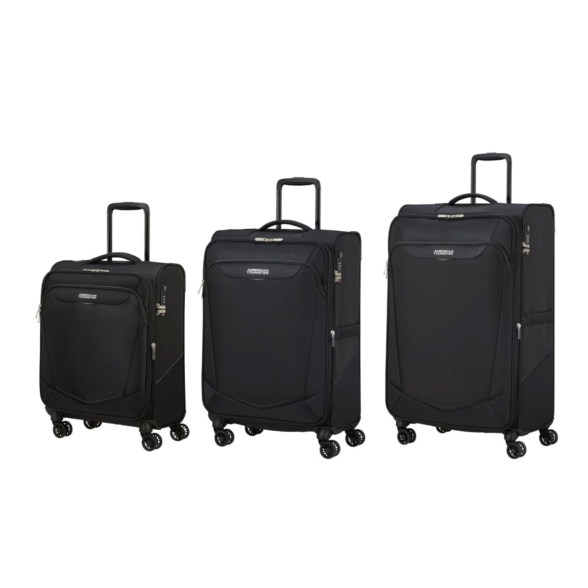 American Tourister Summerride Ensemble de bagages à roulettes extensible en 3 pièces