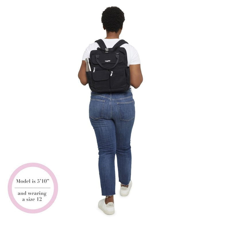 Baggallini Modern Everywhere Sac à dos pour ordinateur portable - Sterling Shimmer