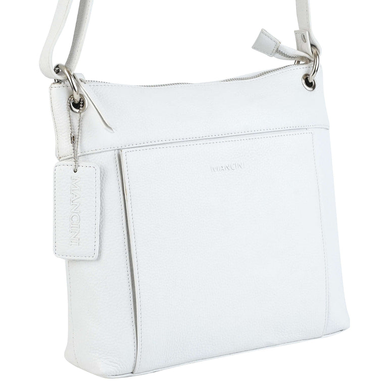 Mancini Pebbled Trish Sac bandoulière avec organiseur