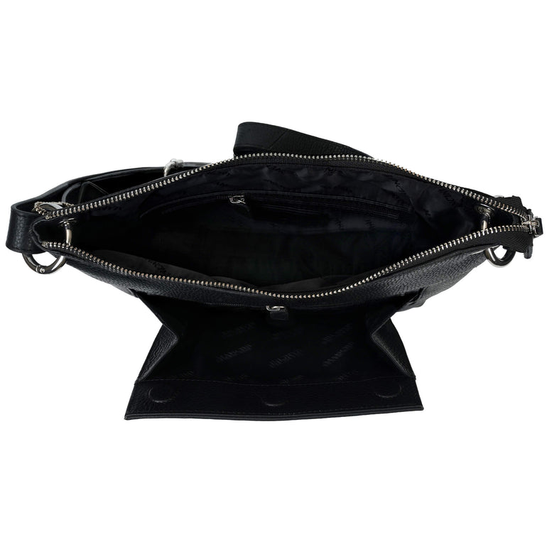 Mancini Pebbled Trish Sac bandoulière avec organiseur