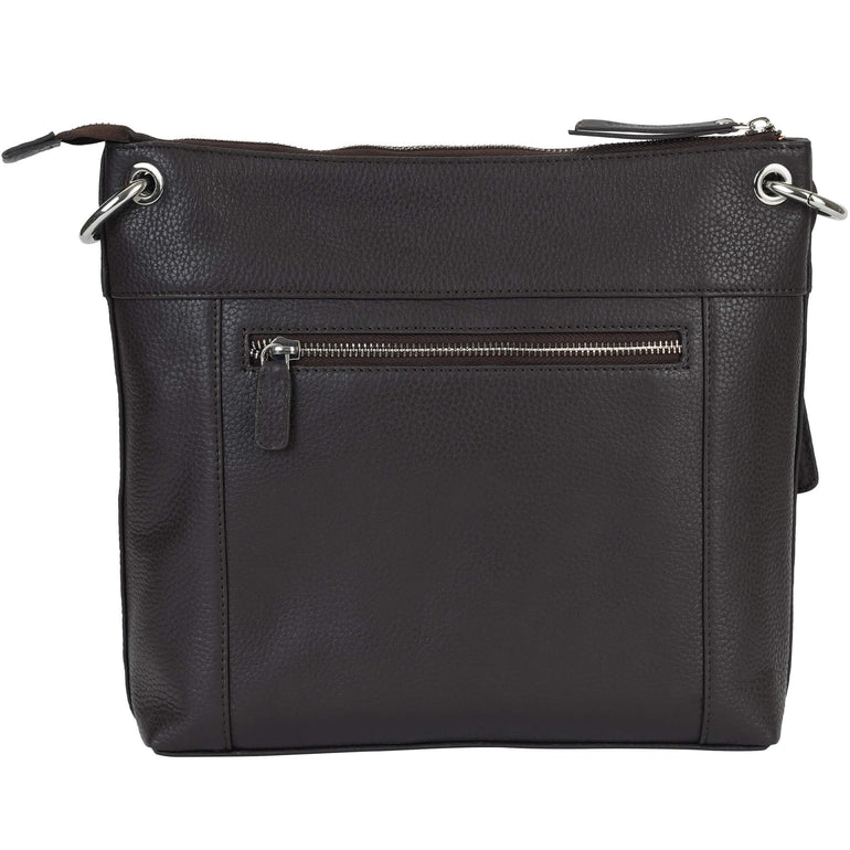 Mancini Pebbled Trish Sac bandoulière avec organiseur