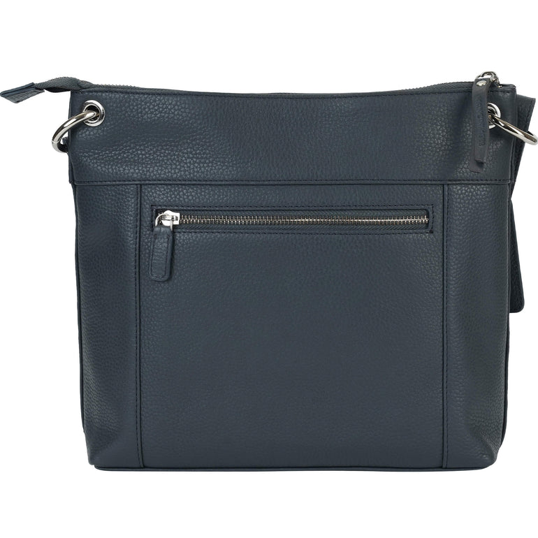 Mancini Pebbled Trish Sac bandoulière avec organiseur