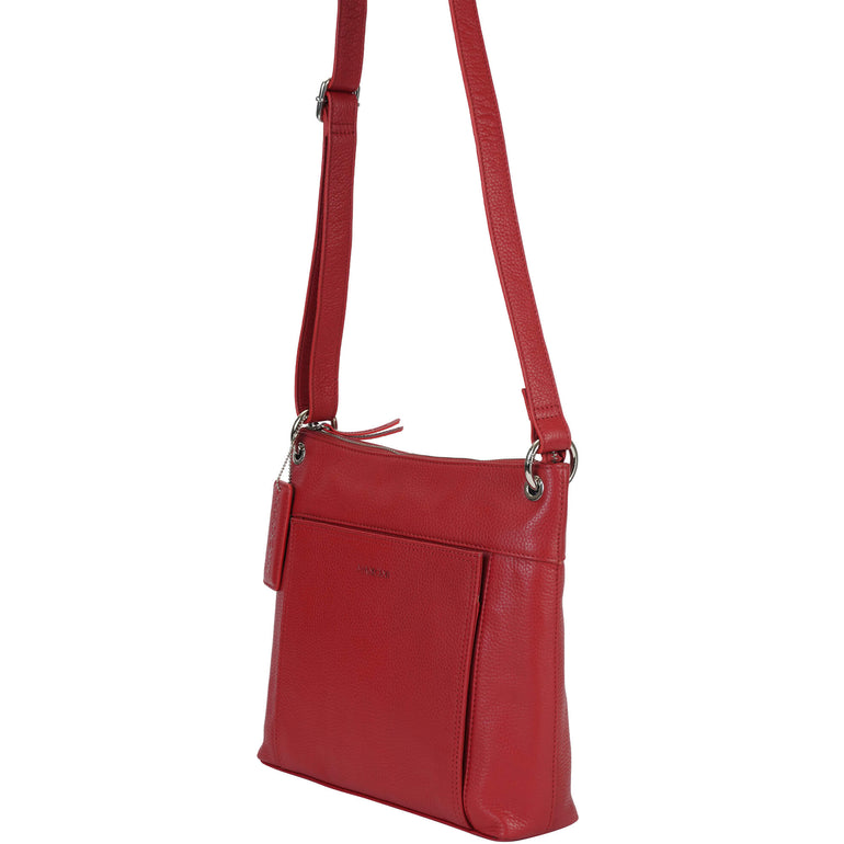 Mancini Pebbled Trish Sac bandoulière avec organiseur