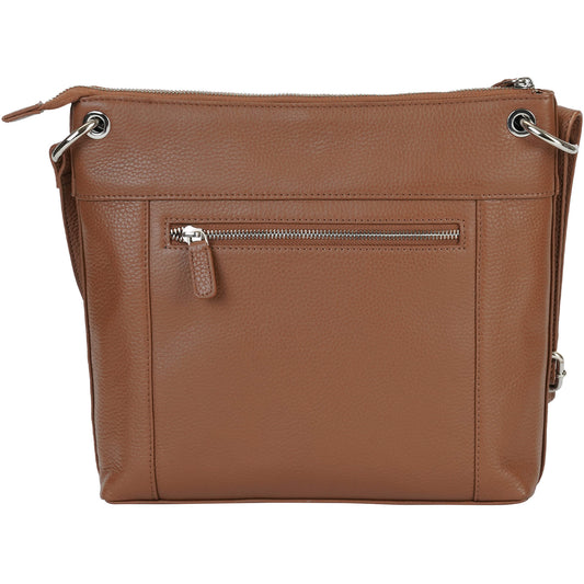 Mancini Pebbled Trish Sac bandoulière avec organiseur