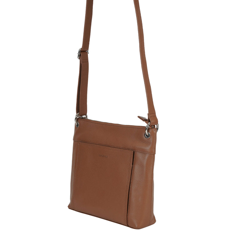 Mancini Pebbled Trish Sac bandoulière avec organiseur