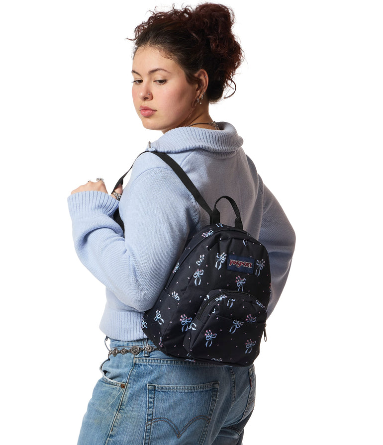 JanSport Half Pint Mini Backpack - Pastel Petals Black
