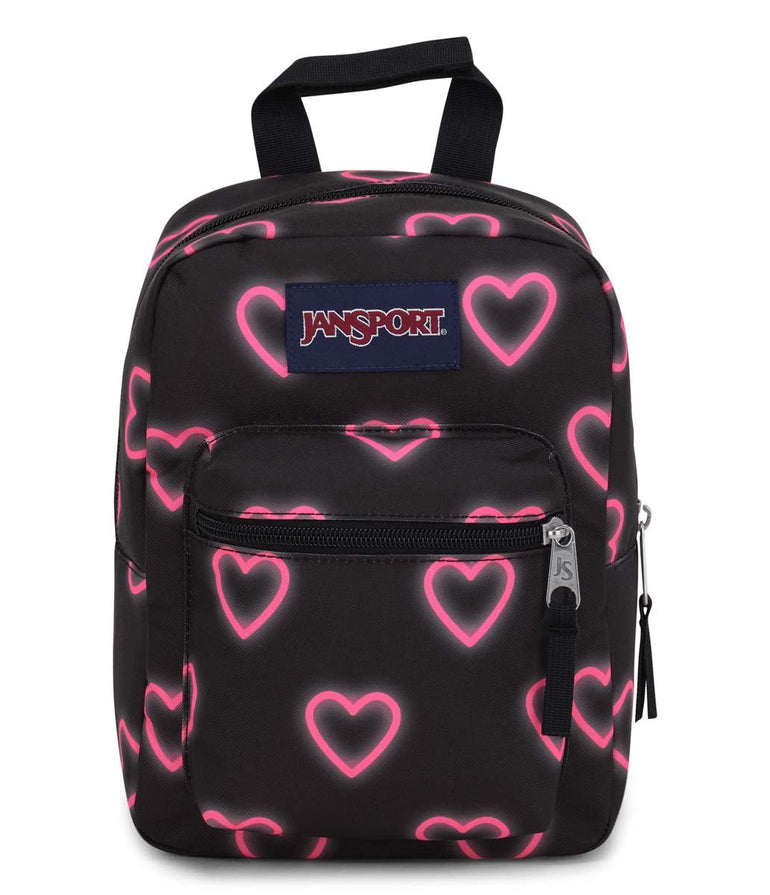 JanSport Big Break Boîte à lunch - Happy Hearts Black