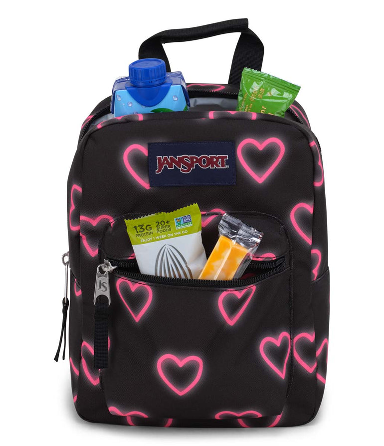 JanSport Big Break Boîte à lunch - Happy Hearts Black