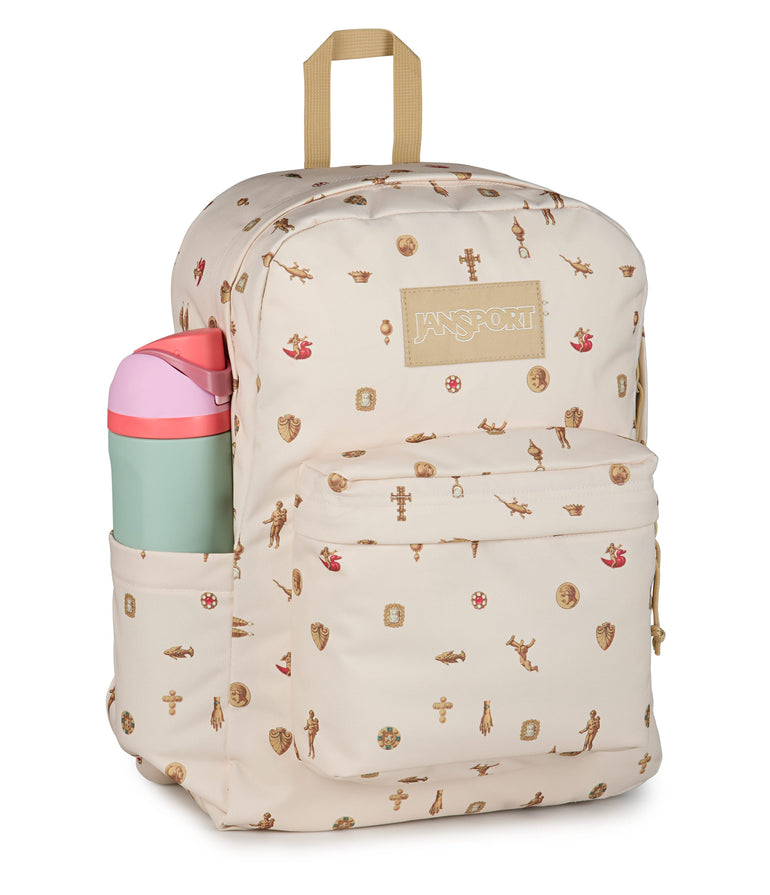JanSport SuperBreak Plus Backpack - Gilded Relics Moon Flower