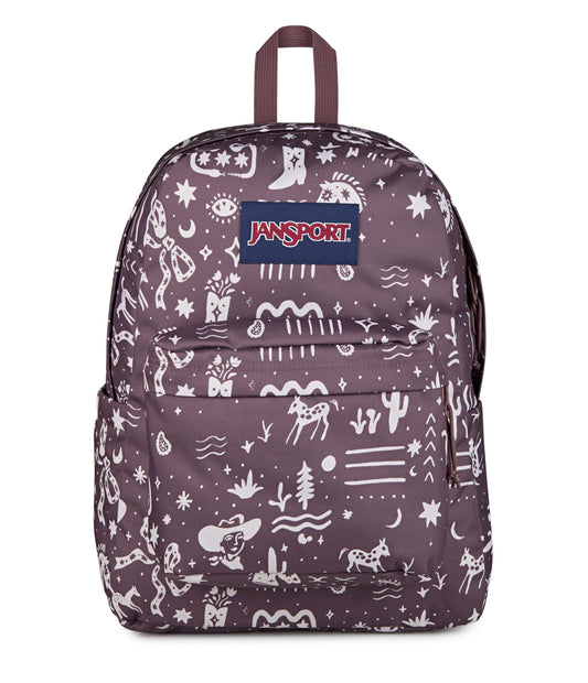JanSport SuperBreak Plus Backpack - Yeehaw and Horses Mahogany