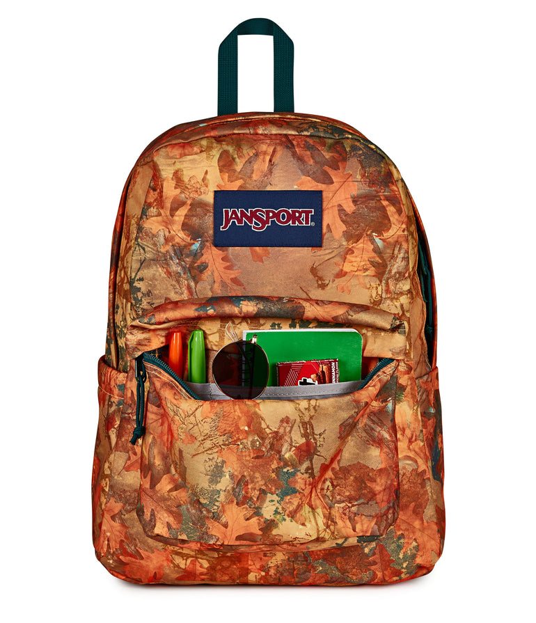 JanSport SuperBreak Plus Backpack - Bogcore Camo Orange