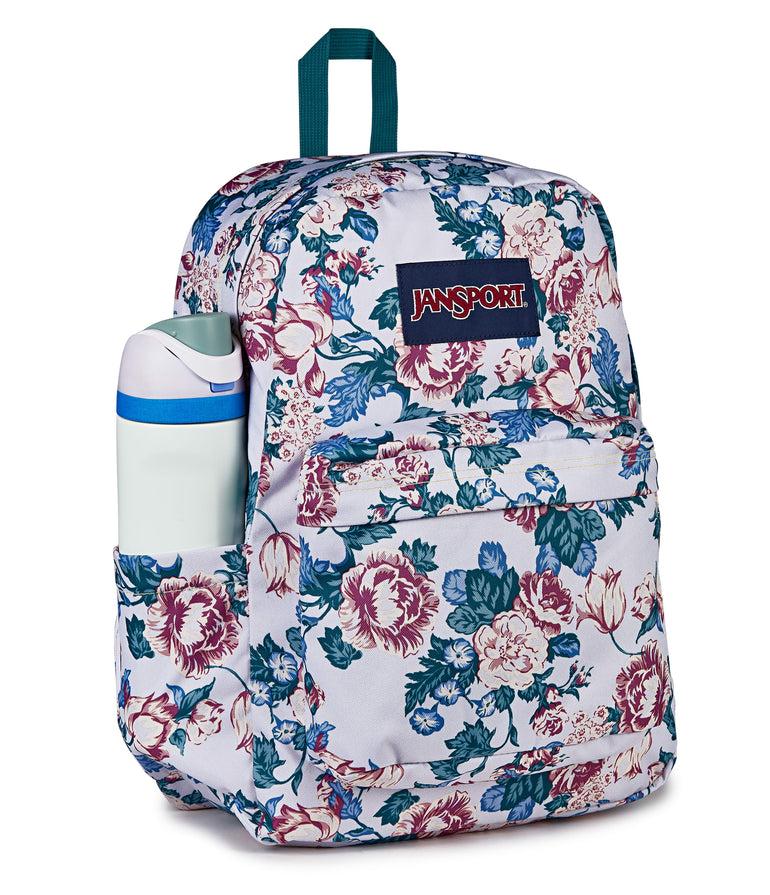 JanSport SuperBreak Plus Backpack - Rustic Roses Moon Flower