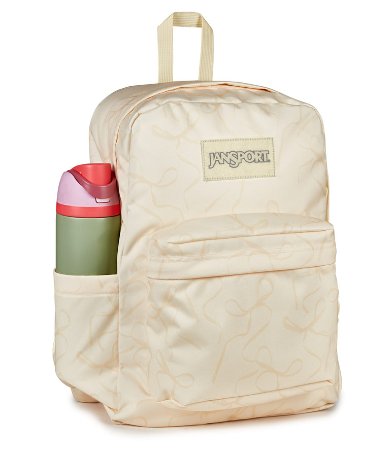 JanSport SuperBreak Plus Backpack - Rows of Bows Lemon