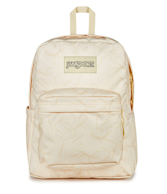 JanSport SuperBreak Plus Backpack - Rows of Bows Lemon