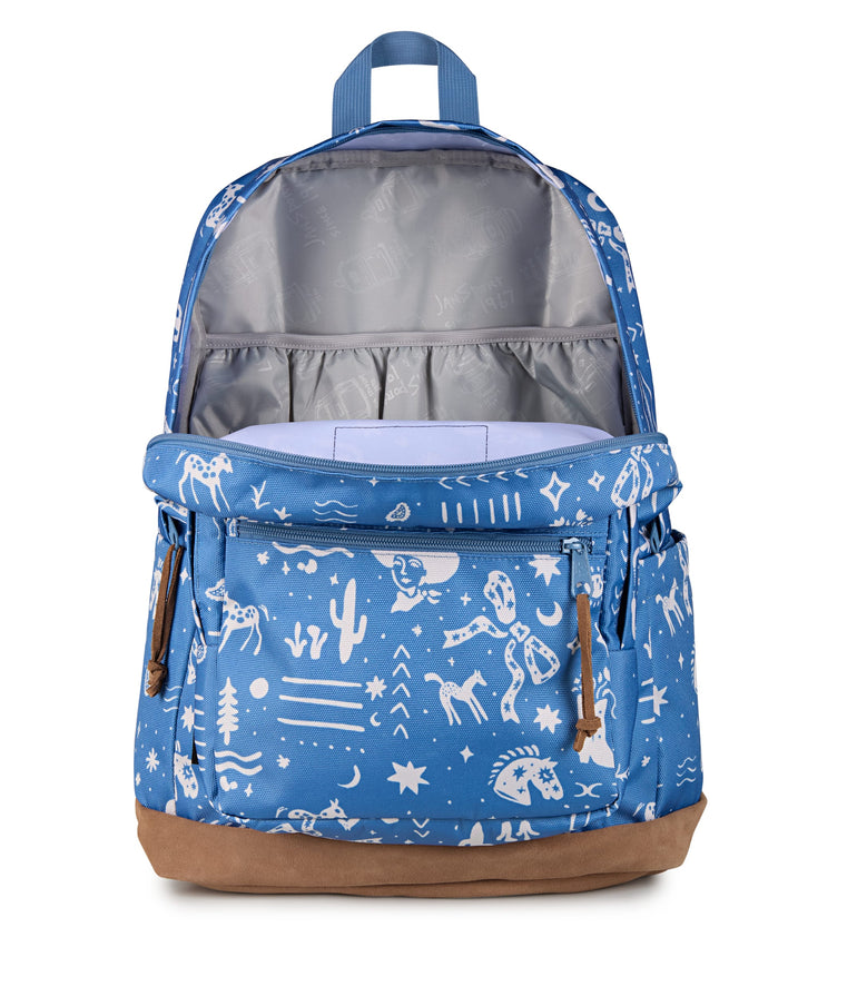 JanSport Right Pack Backpack - Yeehaw and Horses Elemental Blue