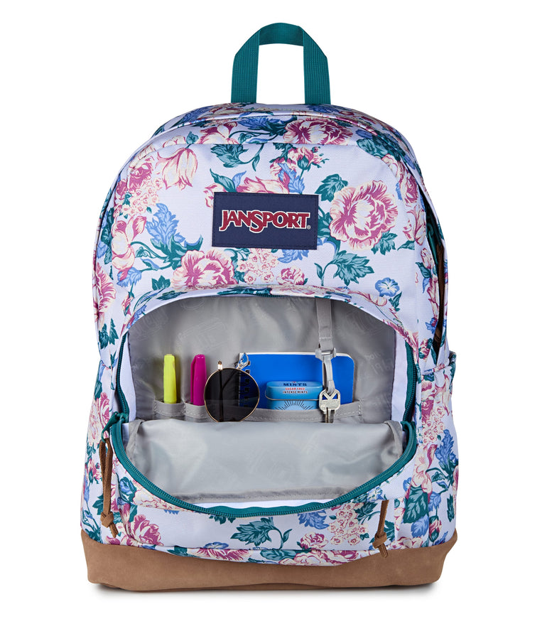 JanSport Right Pack Backpack - Rustic Roses Moon Flower