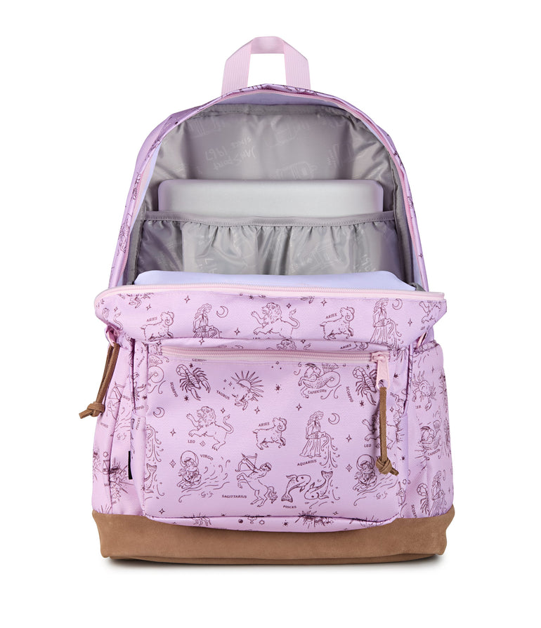 JanSport Right Pack Backpack - Horoscope Horizons Pink Ice