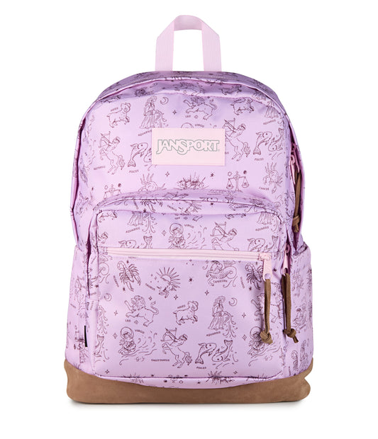 JanSport Right Pack Backpack - Horoscope Horizons Pink Ice