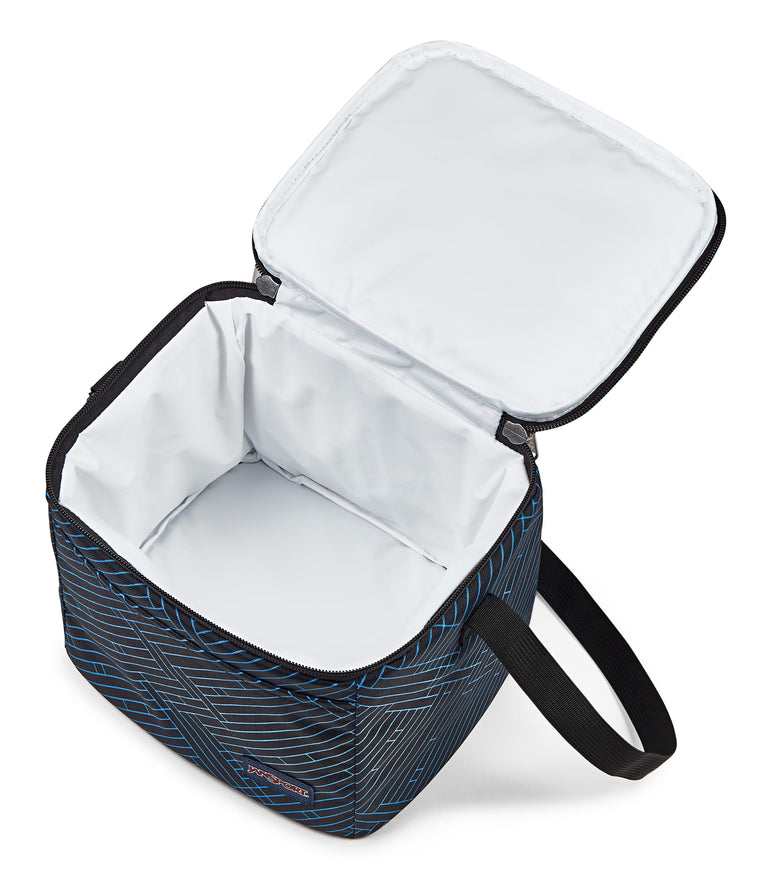 JanSport Super Snack Lunch Bag - Team Stripes Black