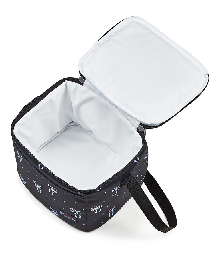 JanSport Super Snack Lunch Bag - Pastel Petals Black