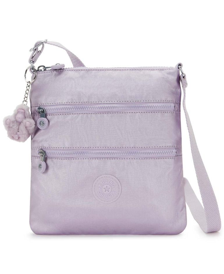 Kipling Keiko Metallic Crossbody Mini Bag - Lilac Moon Metallic